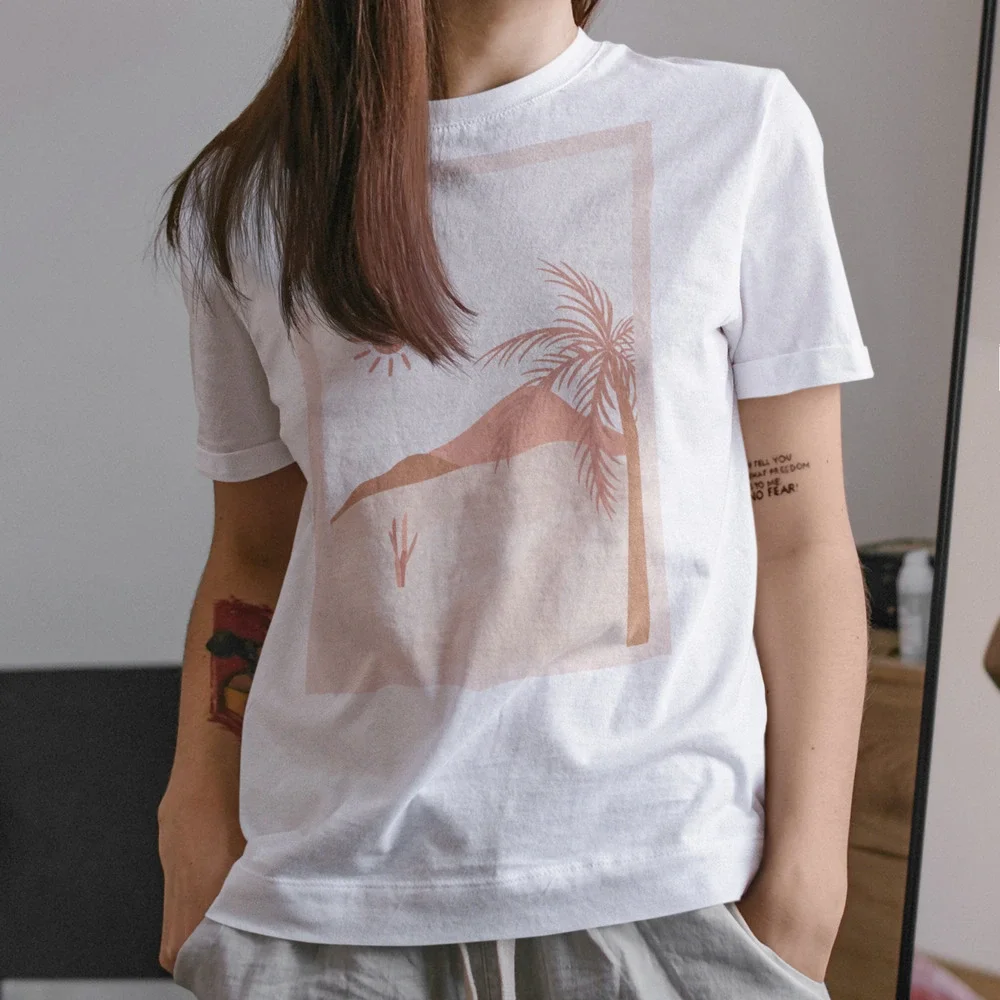 Desert Dunes Dusty Rose Graphic Tee - Picture 2 of 5